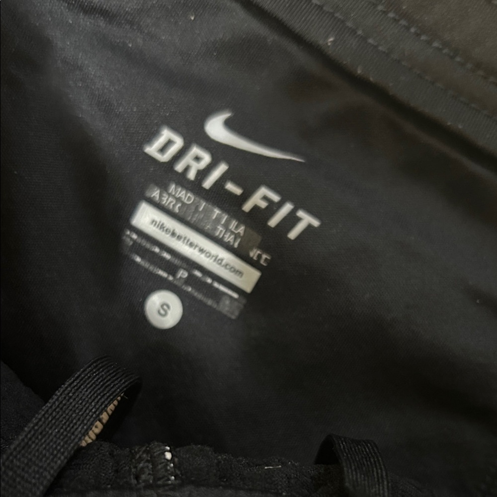 Nike Black Dri-FIT Performance Top with White Logo